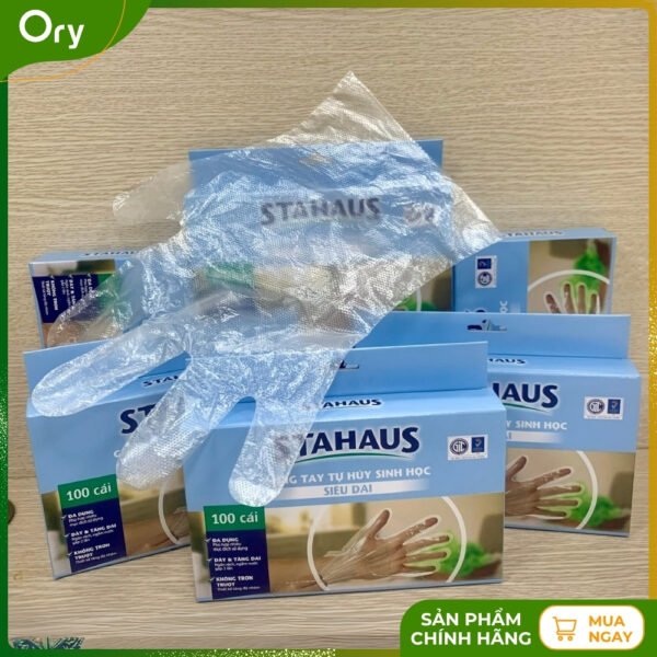 STAHAUS Super Durable Biodegradable Gloves Size L (100 pieces) - Image 3