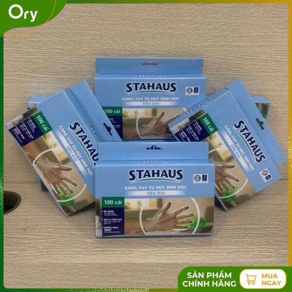 STAHAUS Super Durable Biodegradable Gloves Size L (100 pieces) - Image 2