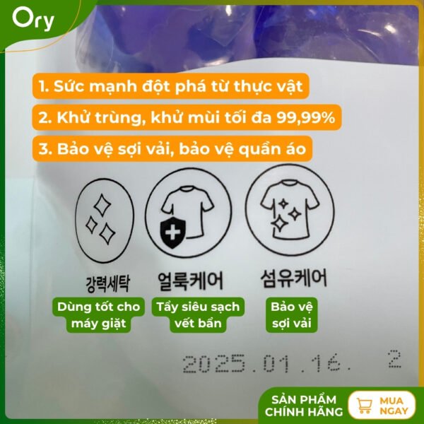 Hae Super Clean Laundry Detergent Tablets - Korea (bag of 50 tablets) - Image 6
