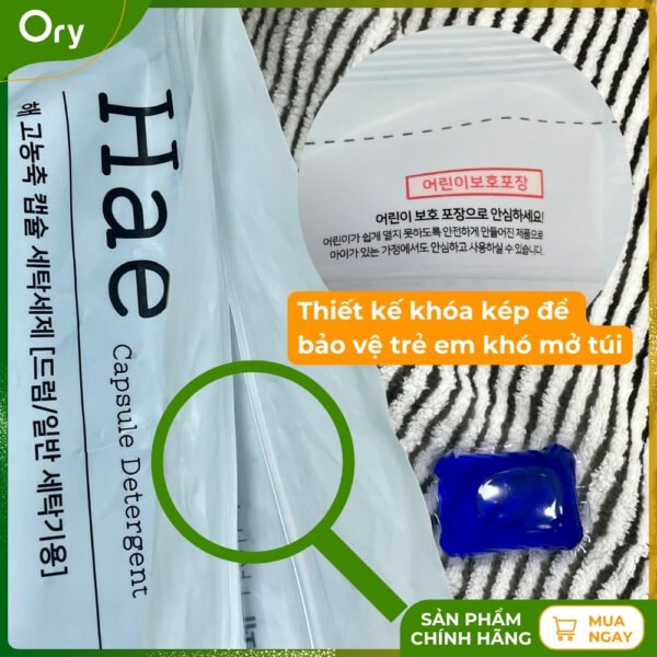 Hae Super Clean Laundry Detergent Tablets - Korea (bag of 50 tablets) - Image 2